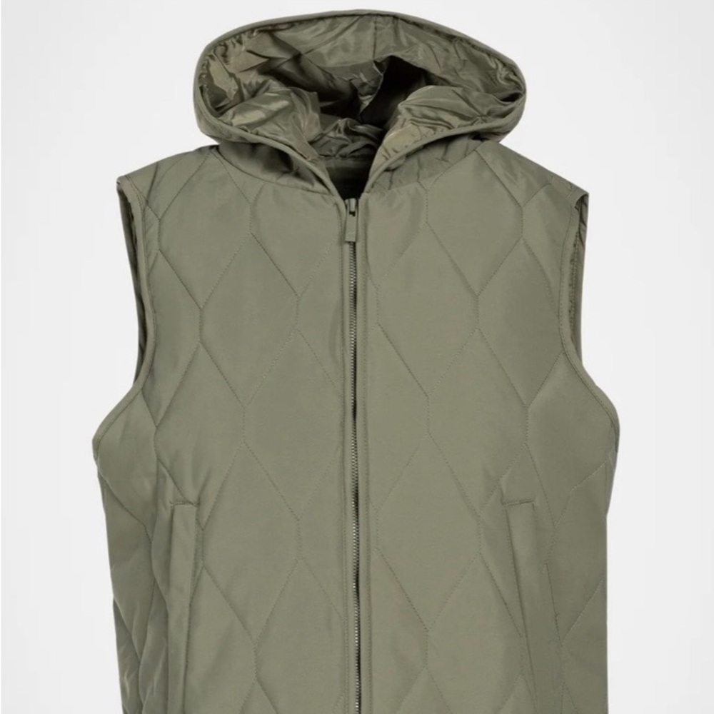 Kyodan Quilted Hooded Vest - Olive
